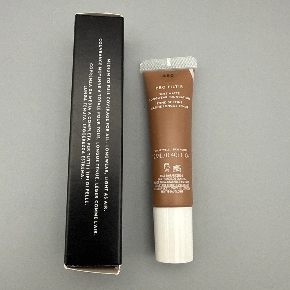 NEW SEAL Fenty Beauty ProFilt'r SoftMatte Longwear Foundation 0.40floz Shade 450